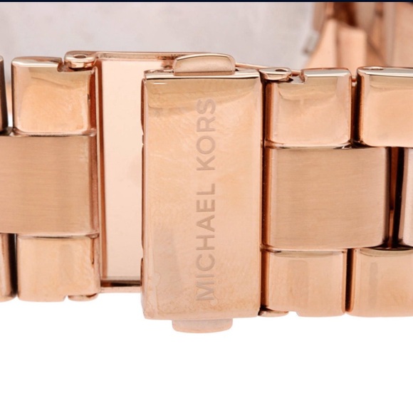 Michael Kors Dylan Rose Gold Dial Rose Gold Steel Strap Watch For Women - MK5412 - Picture 3 of 14